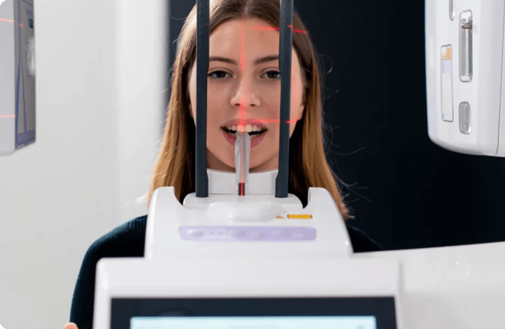 Patient having a digital dental scan at North Sydney Dentistry