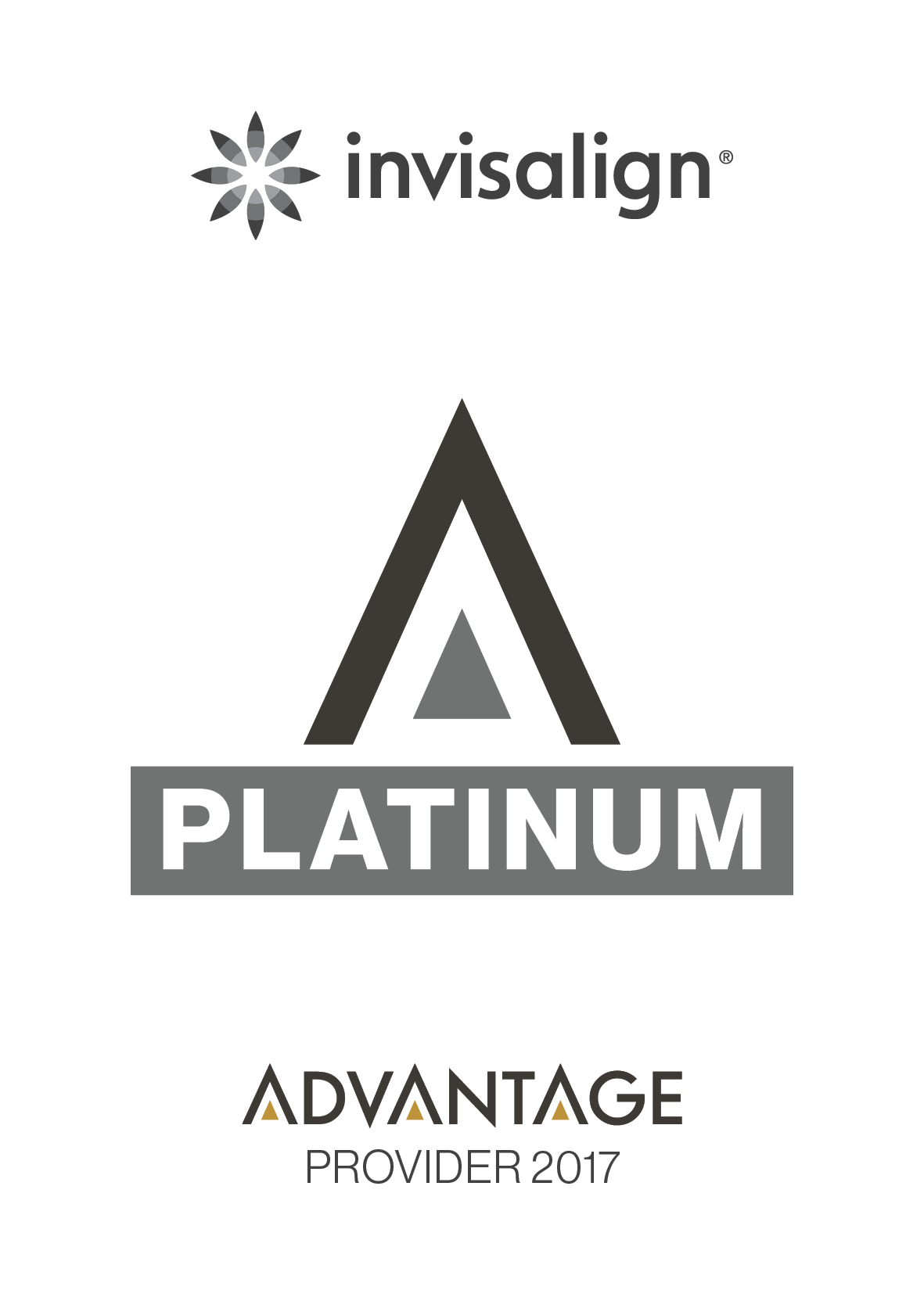We are a Platinum Provider of Invisalign